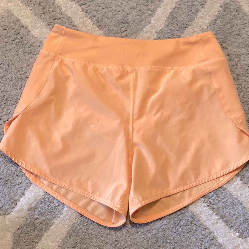 Girls M orange Athleta shorts(never worn)